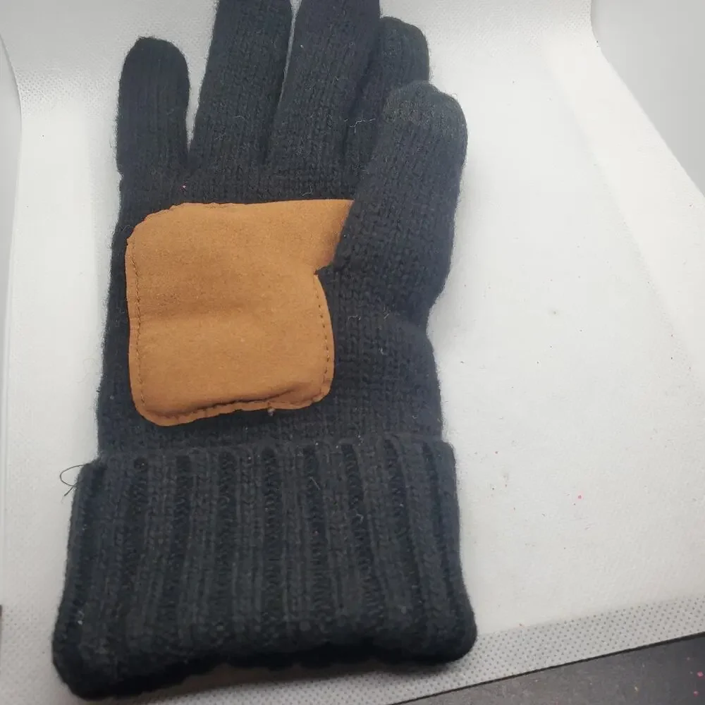 Alepo Womens Winter Gloves Medium Black Touchscreen Thermal Warm Cold Weather